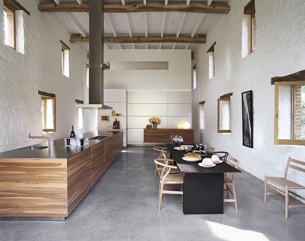 cocina en casa rustica