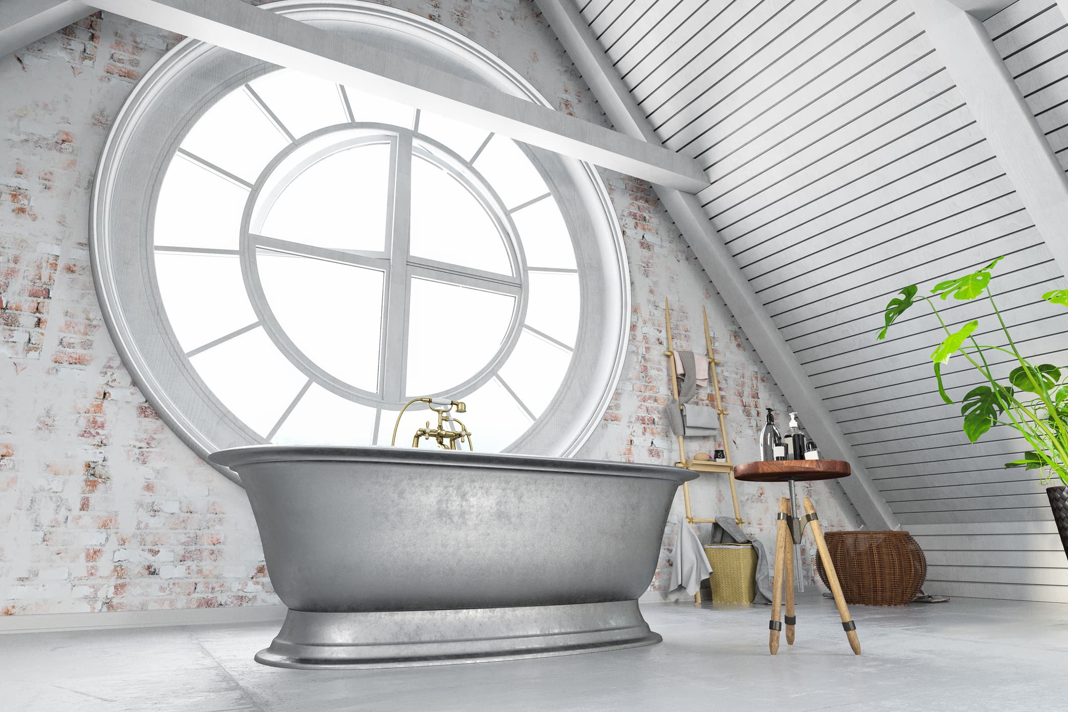 Ideas baños en gris y blancos