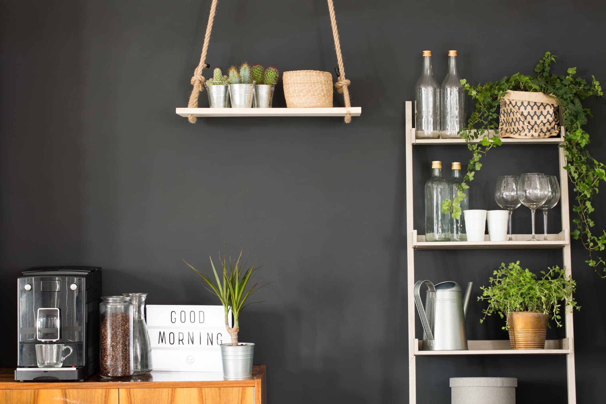 Decoración con estanterías