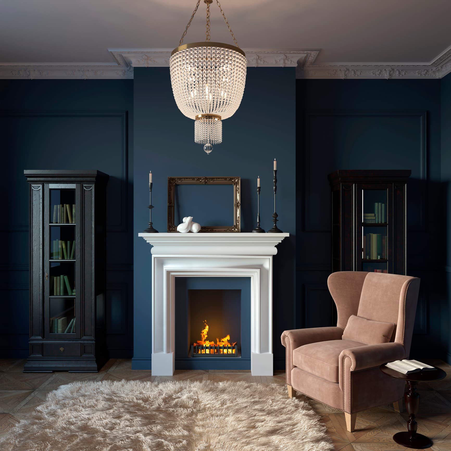 Salones con chimeneas ideas