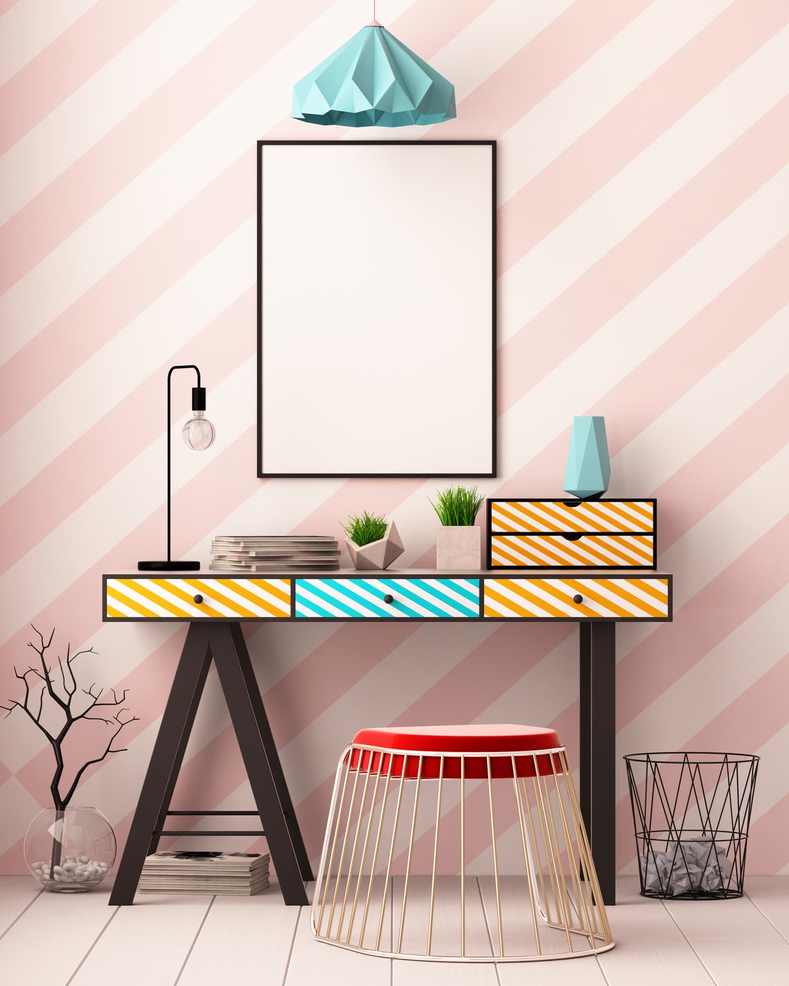 Decoración estilo Memphis