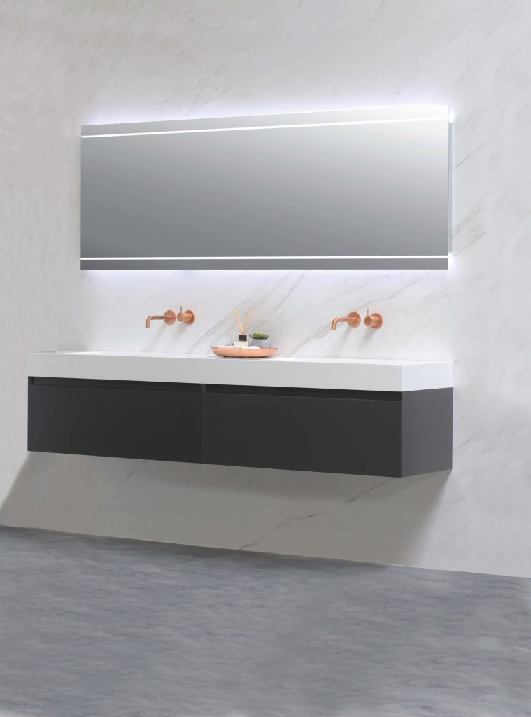 Baños en gris y blanco tendencia