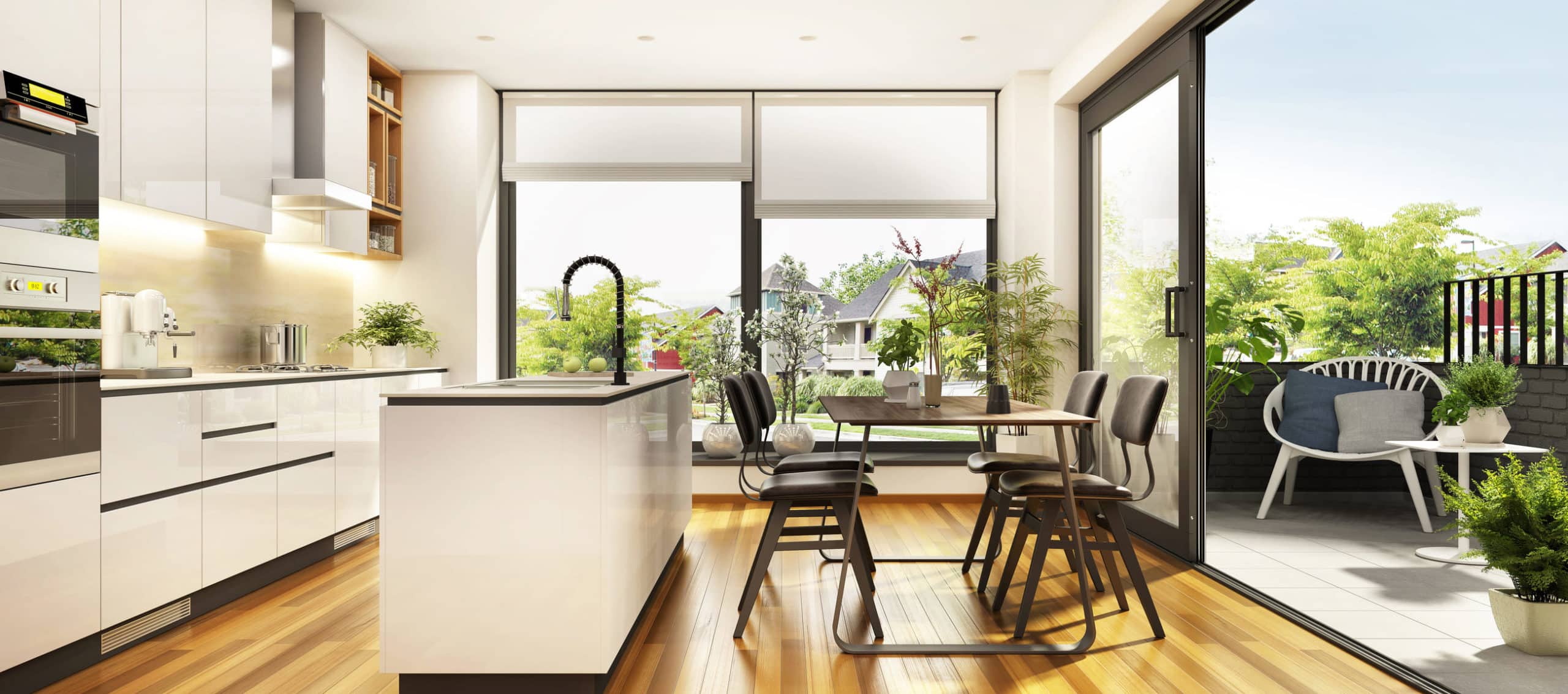 cocinas abiertas con salones